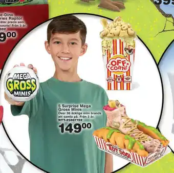 Lekextra 5 surprise mega gross minis erbjuda