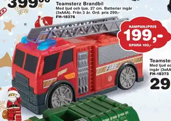 Lekextra Teamsterz brandbil erbjuda