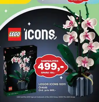 Lekextra Lego icons 10311 orkidé erbjuda