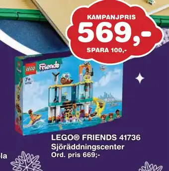 Lekextra Lego friends 41736 sjöräddningscenter erbjuda