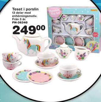 Lekextra Teset i porslin erbjuda