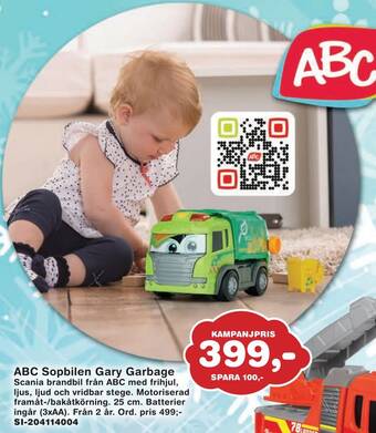 Lekextra Abc sopbilen gary garbage erbjuda