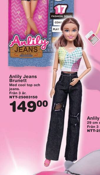Lekextra Anlily jeans brunett erbjuda