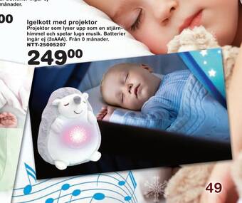 Lekextra Igelkott med projektor erbjuda