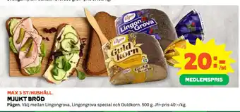 Coop Konsum Mjukt bröd erbjuda