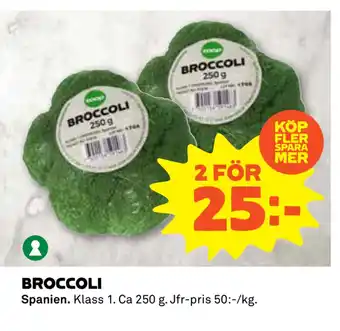 Coop Konsum Broccoli erbjuda