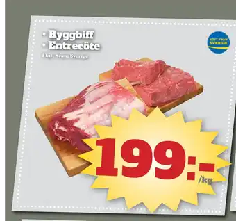 Ryggbiff entrecôte