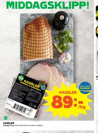 Coop Konsum Kassler erbjuda