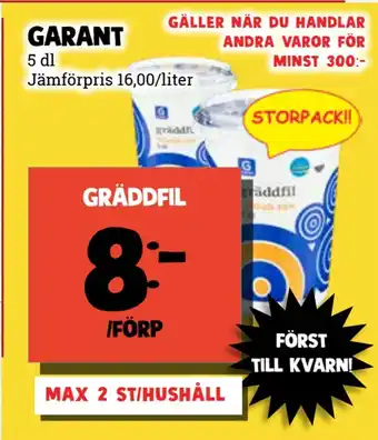 MatArket Gräddfil erbjuda