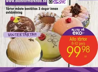 EKO Alla tårtor erbjuda