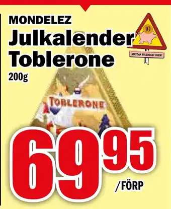 Matdax Julkalender toblerone erbjuda