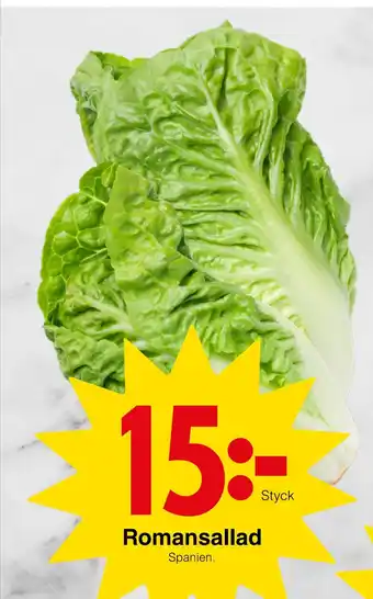 Matöppet Romansallad erbjuda