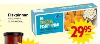 Matöppet Fiskpinnar erbjuda