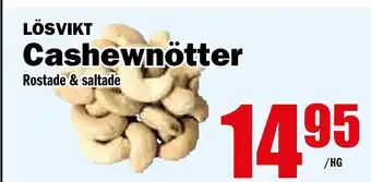 Matdax Cashewnötter erbjuda