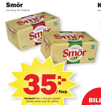 Pekås Smör erbjuda