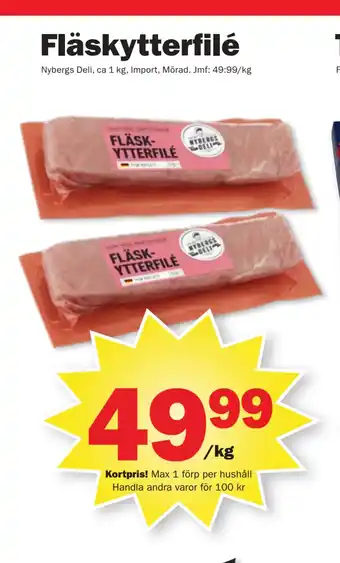 Pekås Fläskytterfilé erbjuda