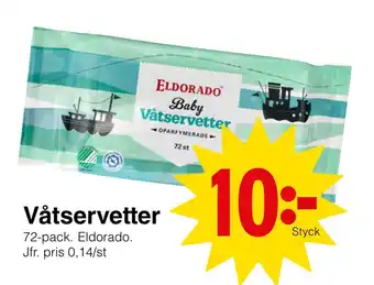 Matöppet Våtservetter erbjuda