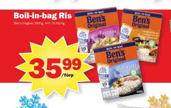Pekås Boil-in-bag ris erbjuda