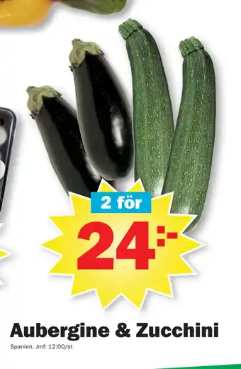 Pekås Aubergine & zucchini erbjuda