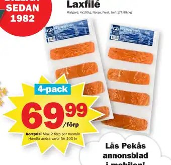 Pekås Laxfilé erbjuda