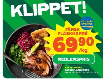 Stora Coop Färsk fläskkarré erbjuda