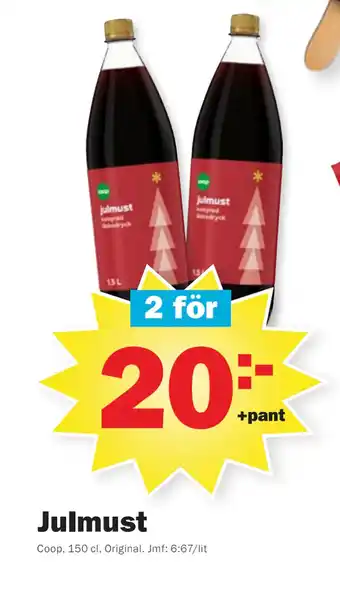 Pekås Julmust erbjuda