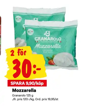 minmatbutik Mozzarella erbjuda