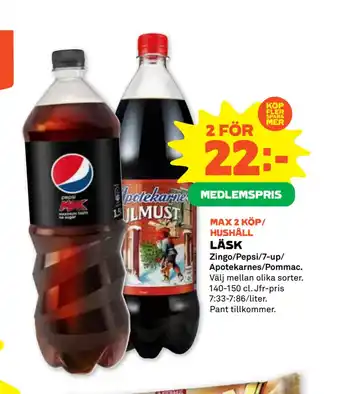 Stora Coop Läsk erbjuda