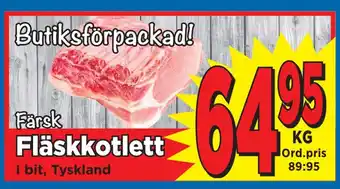 Supergrossen Fläskkotlett erbjuda