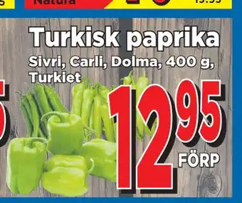 Supergrossen Turkisk paprika erbjuda