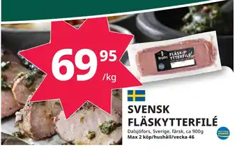 Tempo Svensk fläskytterfilé erbjuda