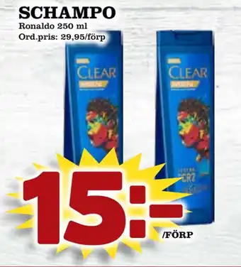 Supergrossen Schampo erbjuda
