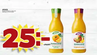 Supergrossen Juice erbjuda