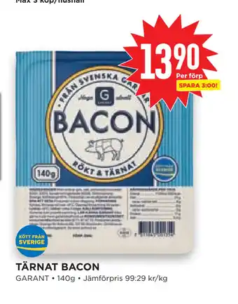 Willys Hemma Tärnat bacon erbjuda