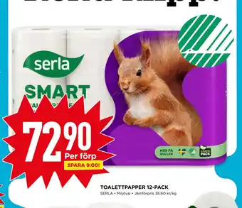Willys Toalettpapper 12-pack erbjuda