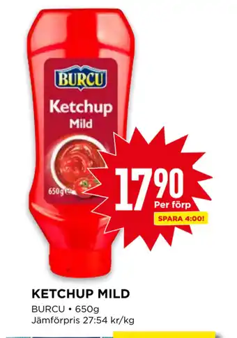 Willys Ketchup mild erbjuda