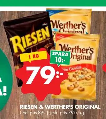 ÖoB Riesen & werther's original erbjuda