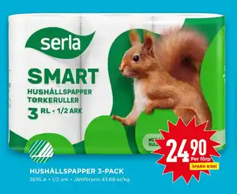 Willys Hushållspapper 3-pack erbjuda