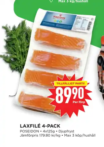 Willys Hemma Laxfilé 4-pack erbjuda