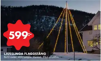 ÖoB Ljusslinga flaggstång erbjuda