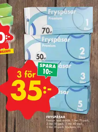 ÖoB Fryspåsar erbjuda