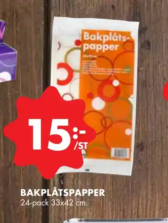 ÖoB Bakplåtspapper erbjuda