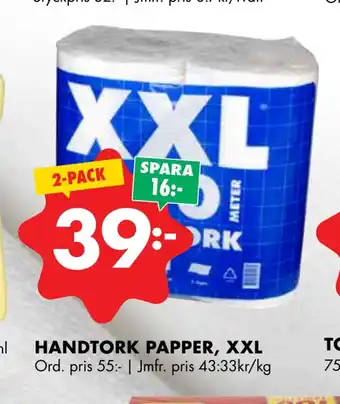 ÖoB Handtork papper, xxl erbjuda