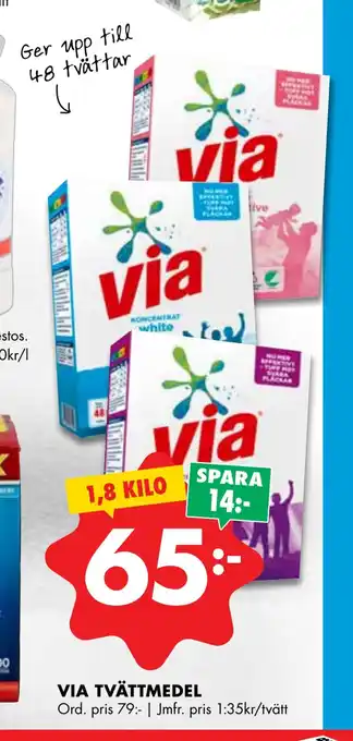 ÖoB Via tvättmedel erbjuda