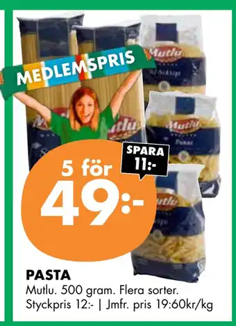 ÖoB Pasta erbjuda