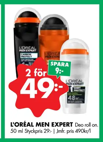 ÖoB L'oréal men expert erbjuda