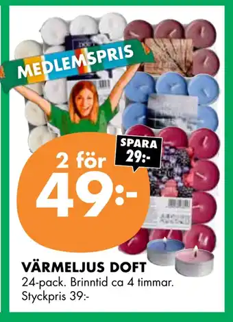 ÖoB Värmeljus doft erbjuda