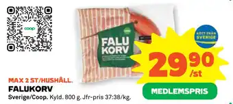 Coop Forum Falukorv erbjuda