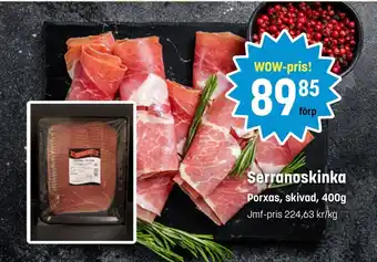 Eurocash Serranoskinka erbjuda