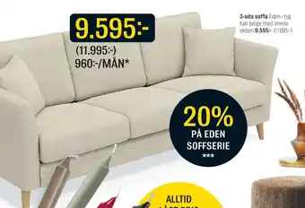 Mio 3-sits soffa erbjuda